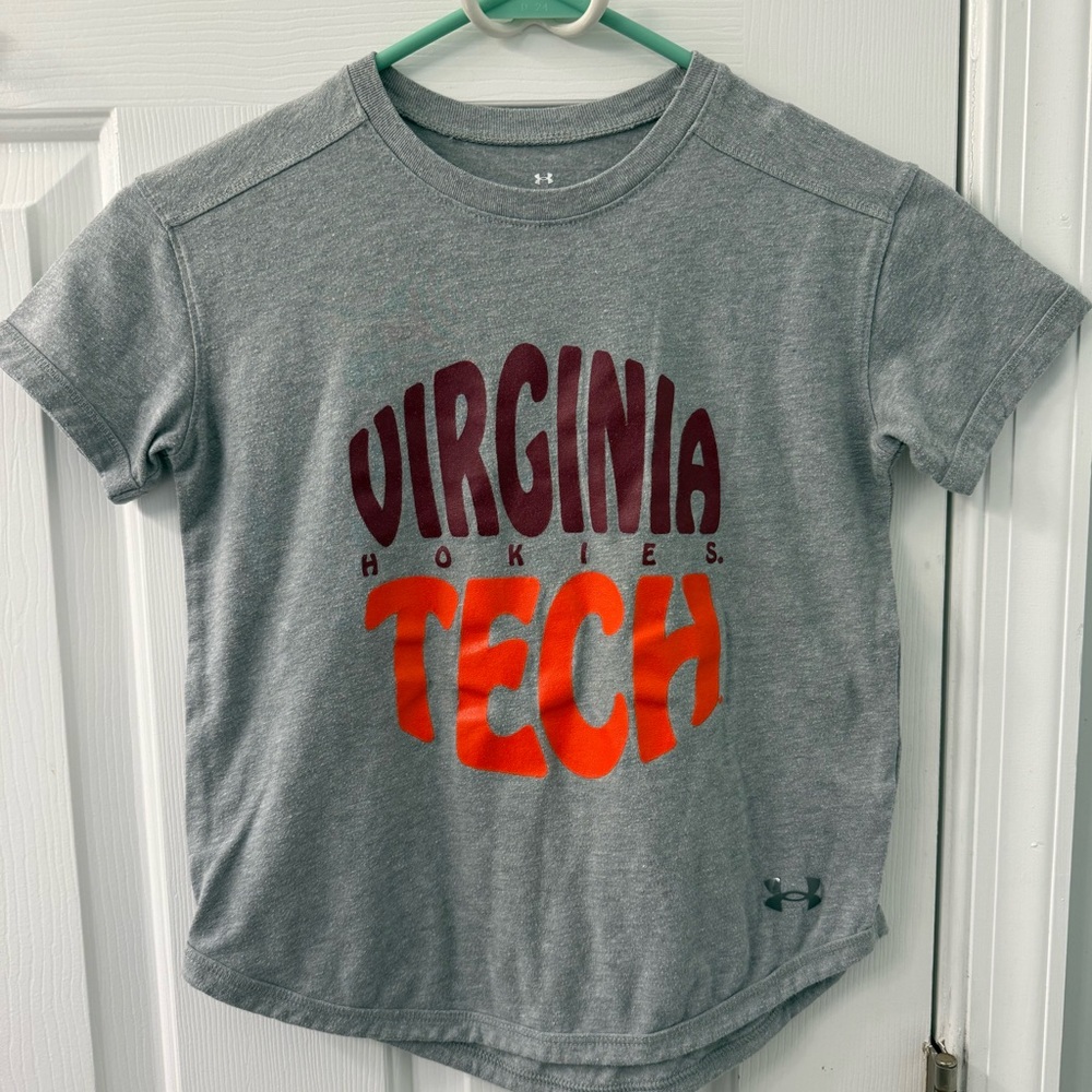 Under Armour Virginia Tech college girls logo T-shirt YSM